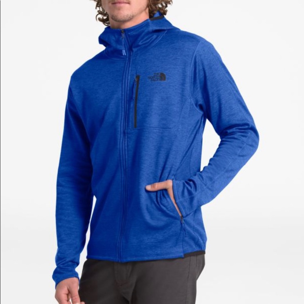 The North Face Men’s Canyonlands cobalt blue full zip jacket with hood - Large